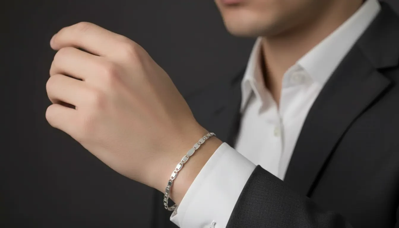 Vista de Pulsera tipo Valentino para Hombre